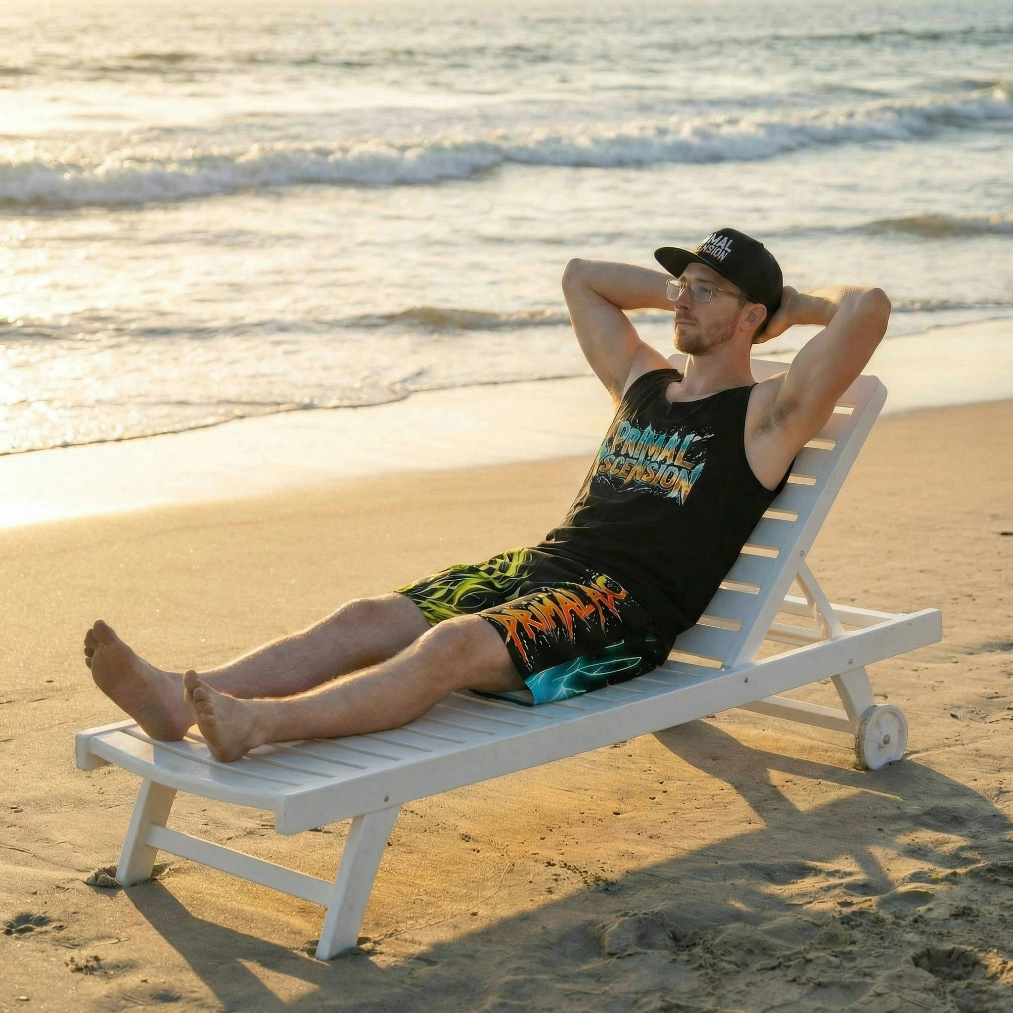 Primal Agency Board Shorts — AOP