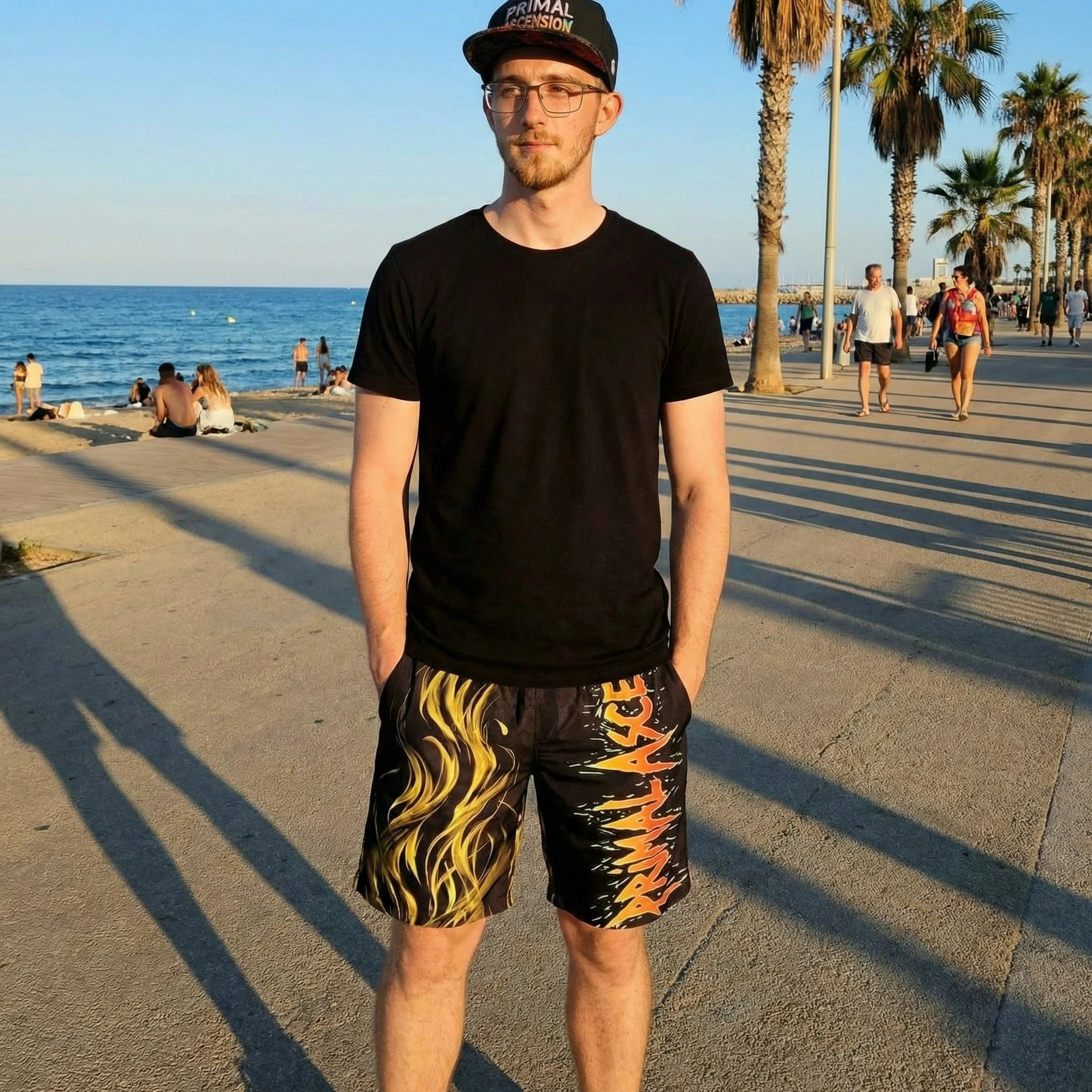 Primal Agency Board Shorts — AOP