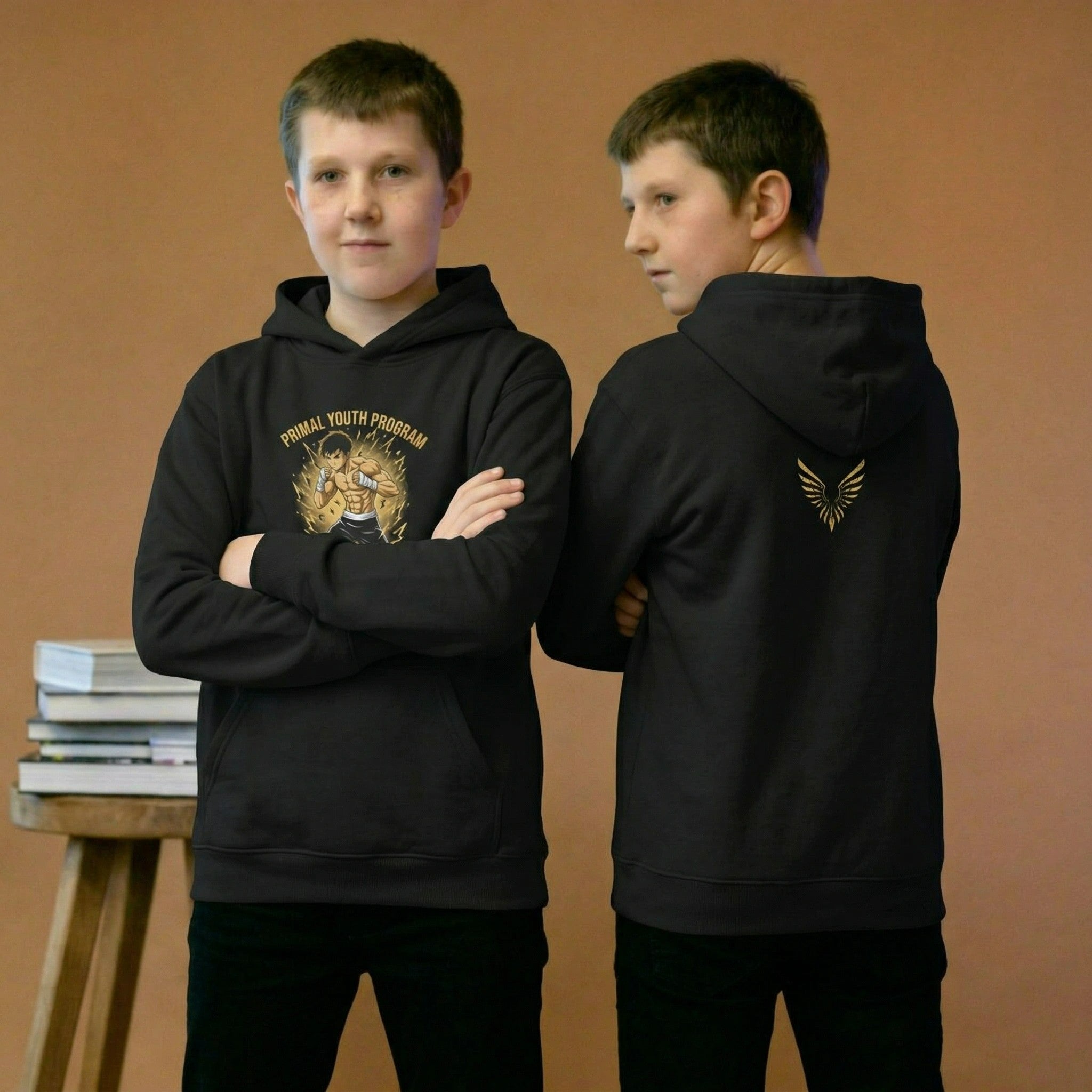 Youth Hoodie — Polaris Youth Program 'Forging the Leaders' Gold Crest