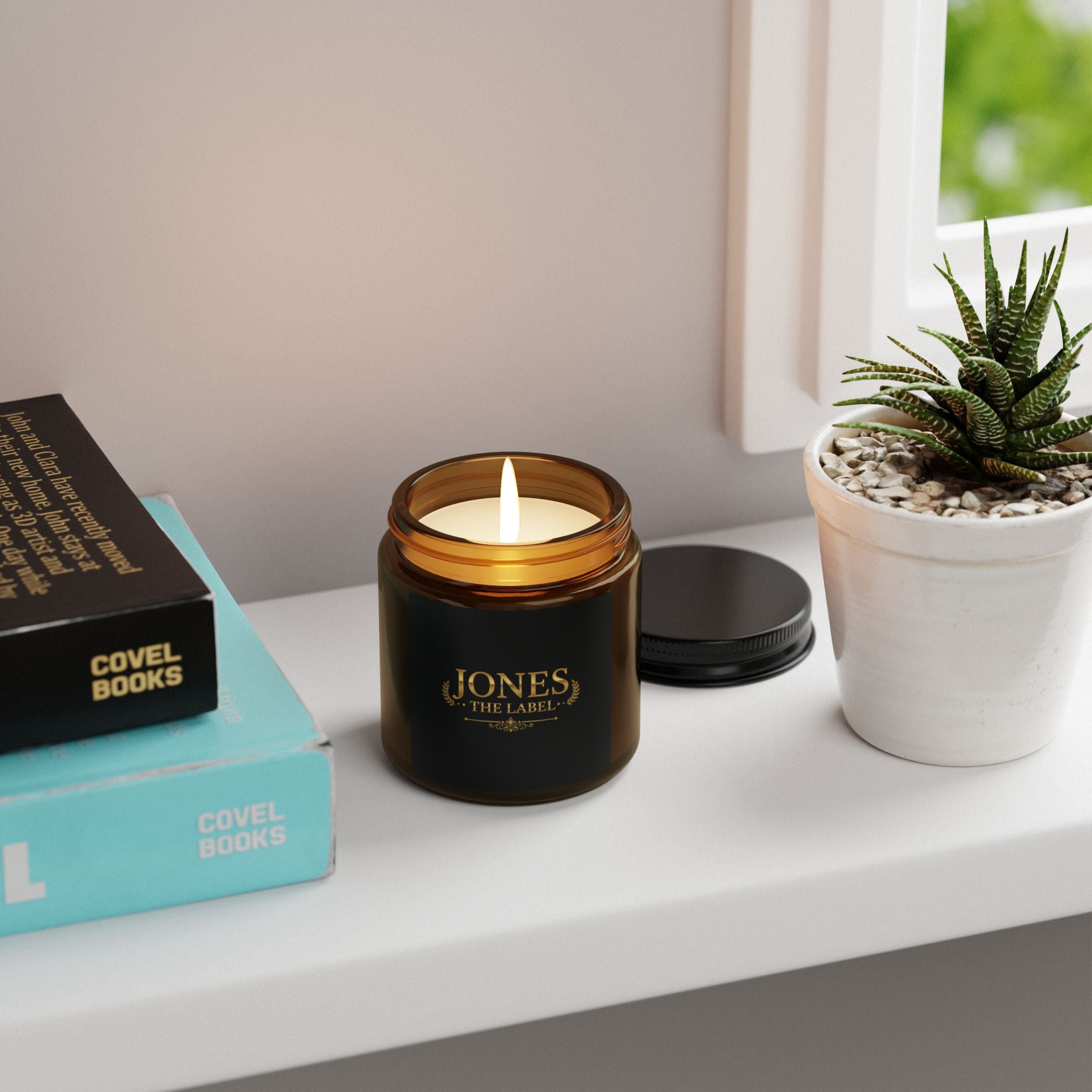 Amber Jar Soy Candle — Jones The Label Scented Candle (Multi-Size)