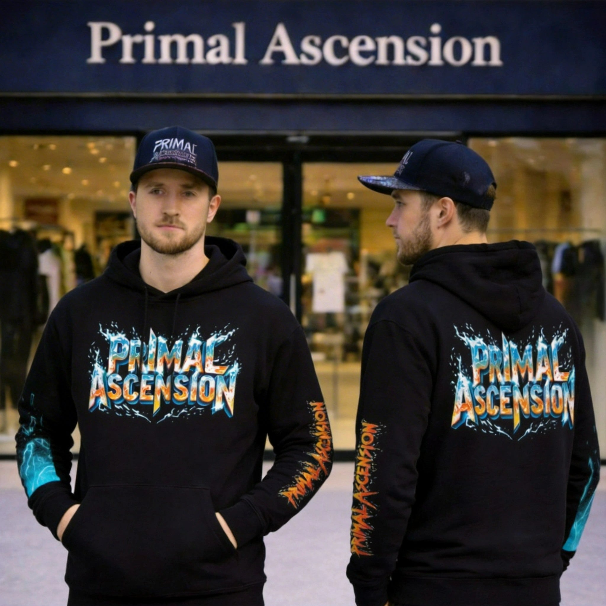 Hoodie Primal Ascension, confort et style assurés pour vos aventures urbaines.