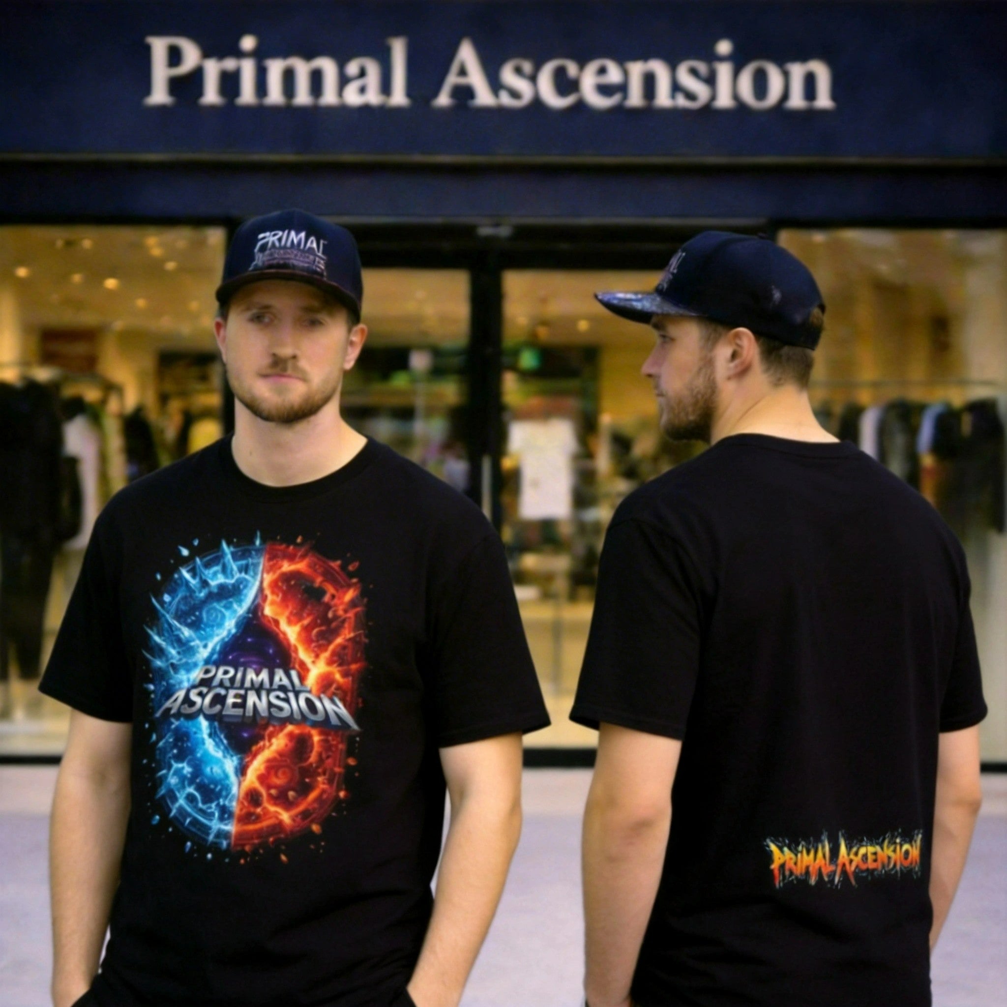 T-shirt graphique Primal Ascension streetwear premium